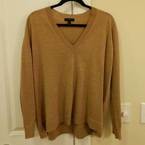 J. Crew Merino Boyfriend Sweater tan